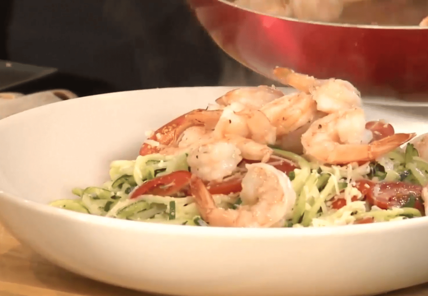 Garlic Lemon Shrimp and Zoodles Cucina Aurora